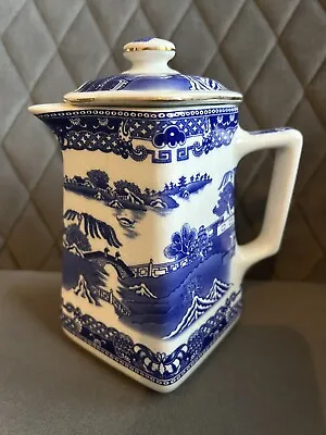 Buy Vintage Ringtons Wade Blue And White Pattern Square Jug Excellent Condition • 8.99£