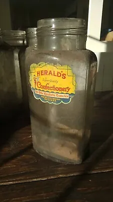 Buy Vintage Retro Sweet Shop Large Glass Jars From Belfast Makers. • 29.99£