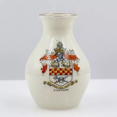 Buy Vintage Foley China - Crested China Model Of Swindon Vase - Chatham Crest • 10£