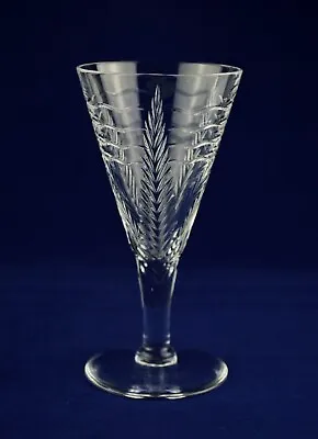 Buy Webb Corbett Crystal Irene Stevens WAVE / FERN Wine Glass - 12.5cms (4-7/8 ) • 24.50£