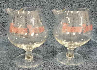 Buy Vintage Wiggins Tavern Whiskey Brandy Balloon Snifters Spout Set Of 2 Clear EUC • 14.22£