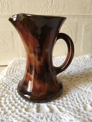 Buy Vintage Ewenny Pottery Jug Brown Drip Glaze • 10.75£