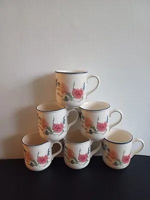 Buy Hornsea Pottery Romance Design Mugs X 6 - Perfect - Rare • 48£