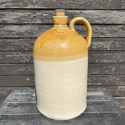 Buy Vintage Powell Of Bristol Stoneware Flagon With Cork H 12.5” X 7” Ale Cider • 29.99£