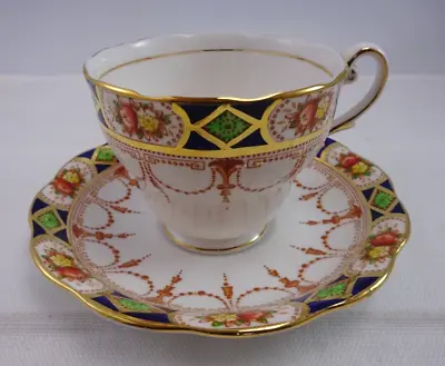 Buy Lovely Royal Standard Cup & Saucer Geometric Floral England Fine Bone China • 9.59£