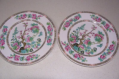 Buy Vintage Plates Indian Tree X 2 John Maddock & Sons Ltd 22cm Salad Used Condition • 6.50£