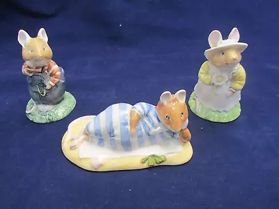 Buy 3 Royal Doulton Figurines 'Brambly Hedge' With Original Boxes • 15£