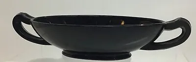 Buy  Depression Dark Amethyst Oval Bowl W/ Handles Candy Dish Compote Glass • 7.66£