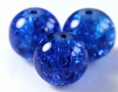 Buy Crackle Glass Round Beads Buy Any 6 Pay For 3 200x 4mm 100x 6mm 50x 8mm 25x 10mm • 2.49£