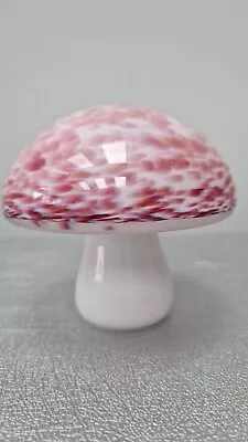 Buy Vintage Wedgwood Glass Pink Mushroom Paperweight • 15£