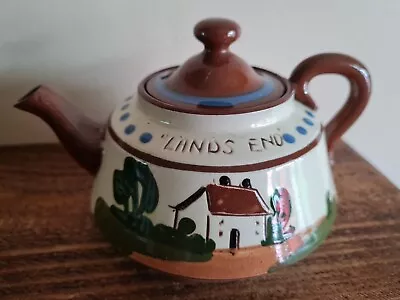 Buy Vintage Royal Watcombe Devon Torquay Pottery 1950s Lands End Motto Ware Teapot • 3.99£