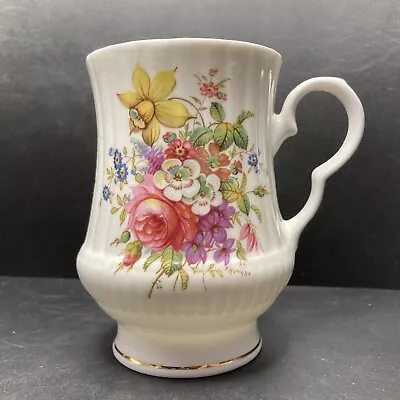 Buy Vintage Royal Worcester Spode Hammersley Floral Bouquet Bone China Mug England • 19.95£