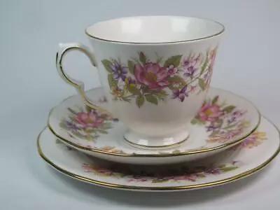 Buy COLCLOUGH BONE CHINA TRIO Wayside 8581 Cup Saucer Plate • 4.99£