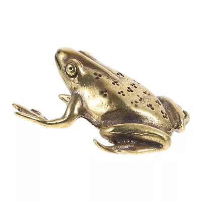 Buy  Pure Copper Mini Frog Ornament Garden Statute Miniature Animal Figurine • 9.78£
