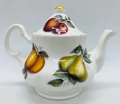 Buy Miniature Fine Bone China Teapot By Kirsty Jayne - Fruits And Pears • 10.99£