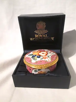 Buy Royal Worcester Fruit & Flowers Pill Box, Worcester Pink  Connoisseur Collection • 15£