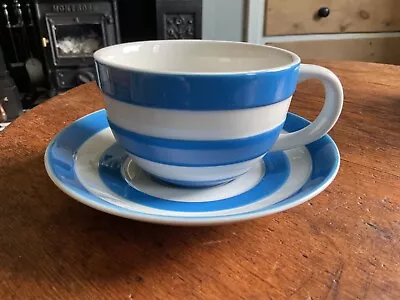 Buy TG Green Cornishware Tea Cup And Saucer Excellent Condition • 12£