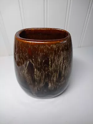 Buy Vintage Royal Haegar USA Brown Glazed 5 Inch Vase Browns And White Great Conditi • 22.15£
