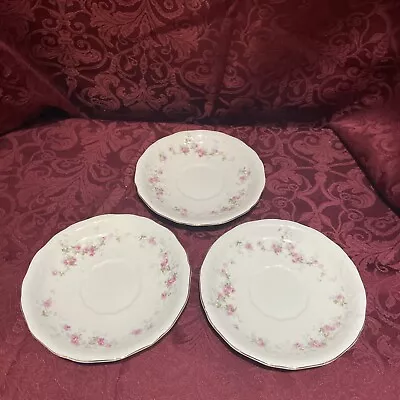 Buy Set Of Three Antique John Maddock And Sons Royal Vitreous Porcelain Saucers  • 10.42£