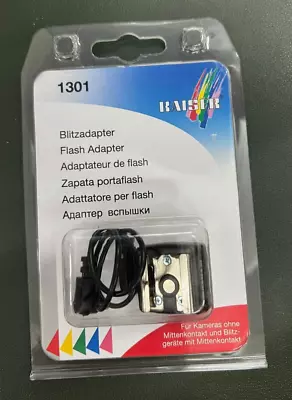 Buy Kaiser 1301 Flash Shoe Adapter Hot Flash Synchro Pc Sync 1/4  Thread Mount K1301 • 14.99£