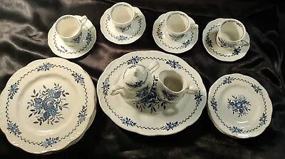 Buy Dresden Blue, English Ironstone, Service For Four- J&G Meakin England • 94.84£
