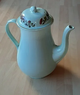 Buy Vintage Wedgwood Adams Coffee Pot And Lid 6 Cup Green Calyx Ware Made In England • 9.99£