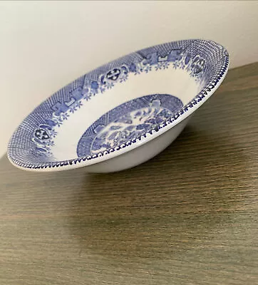 Buy Blue Willow Barratts Staffordshire England Cereal Bowl Pudding Tableware • 2.50£