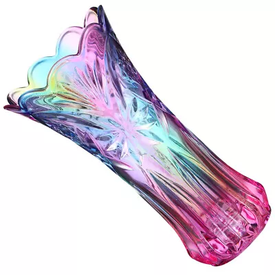 Buy Crystal Glass Rainbow Flower Vase For Home Decor, Wedding Or Gift-SP • 26.39£