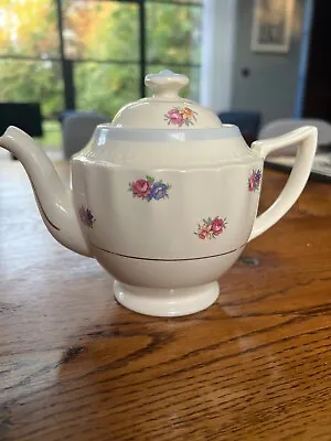 Buy Swinnertons Staffordshire Of England Luxor Vellum Floral Teapot, Vintage • 10£