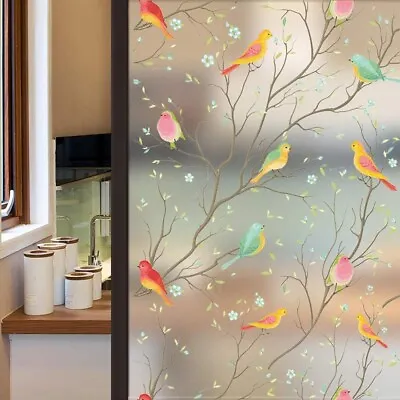 Buy 30/45x100cm Window Glass Film Stained Static Frosted Bird Cling Sticker Decor • 6.83£