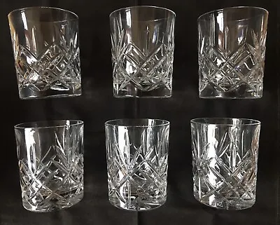 Buy Vintage Royal Doulton Crystal X6 Of Tumbler Glasses Monique Patter Whiskey Gin X • 19.99£