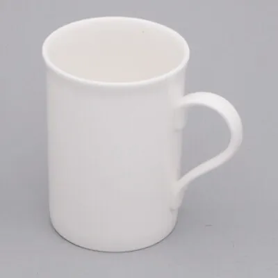 Buy White Bone China Mugs SET OF 4 White Straight Bone China Coffee Mugs Tea Mugs • 19.99£