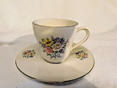 Buy Seltmann Weiden Floral Tea Cup Saucer Bavaria Wildflowers Gold Trim • 12£