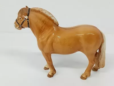 Buy Vintage Beswick Brown Ceramic Norwegian Fjord Pony/Horse Figure - H244 • 48£