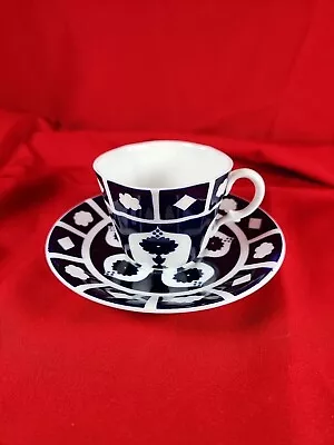 Buy Royal Crown Derby Unfinished Imari Sml Tea Cup And Saucer Midnight Blue & White • 12.99£