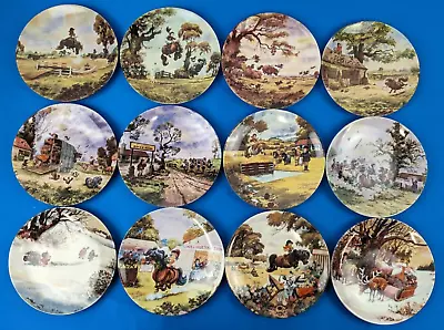 Buy Thelwell Ponies Plates X 12 Danbury Mint, Royal Worcester • 11.99£