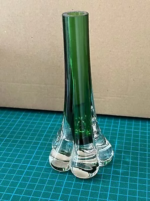 Buy Glass Meadow Green 'Elephants Foot' Vase By Geoffrey Baxter Whitefriars *MAYBE* • 20£