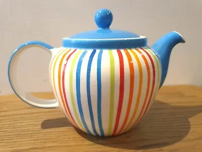 Buy WHITTARD OF CHELSEA - Teapot Rainbow Striped Red Handpainted - Dishwasher Safe • 26.99£