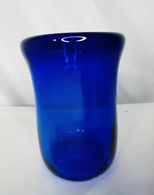Buy Mexican Hand Blown Glassware Solid Cobalt Blue Rocks Glass Votive • 7.60£