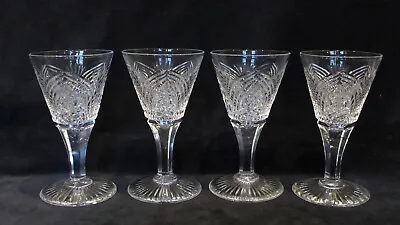 Buy VINTAGE OR  MAYBE ANTIQUE SET Of FOUR EDINBURGH & LEITH LIQUEUR GLASSES - SUPERB • 72£