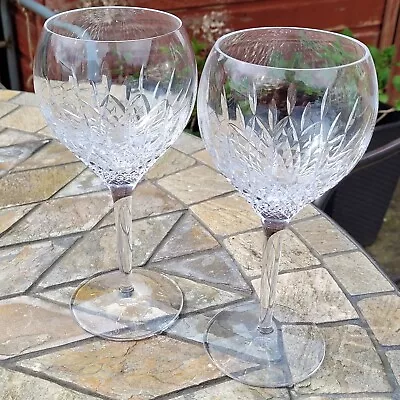 Buy Stuart Crystal Manhattan Large Water Wine Goblets 8 3/4 Inches In Height X 2 • 89£