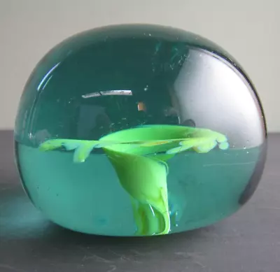 Buy Antique 19th Century Green Glass Dump Paperweight • 45£