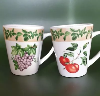 Buy 2 X Vintage Mugs Waterside Fine China Fruit Pattern • 6£