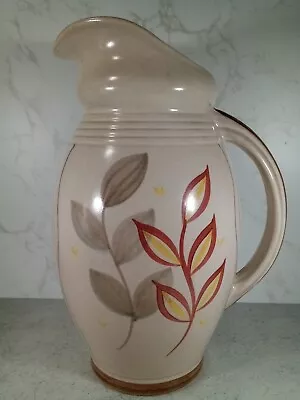 Buy Tall Jug By H J Wood And Hand Painted By Edward Radford 1930s/40s Art Deco • 15£