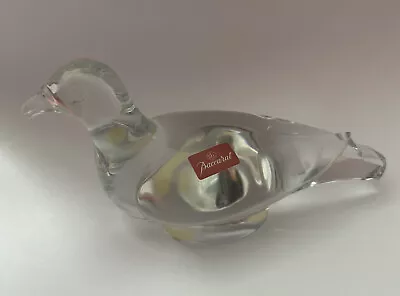 Buy Baccarat Crystal Figurine Bird Clear Paperweight 4  France Sticker Makers Mark • 27.84£