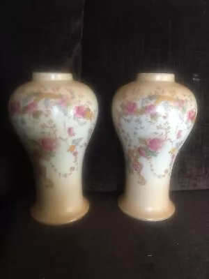 Buy Pair Of Crown Devon Fielding Vases • 16.99£