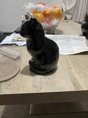 Buy Newport Pottery  Small Black Cat ( Made In Wales) • 11£