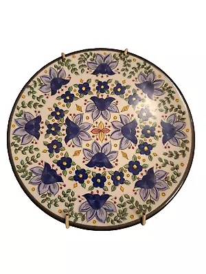 Buy Ceraplat Ceramic Decorative Wall  Plate Blue White Floral  Hand Made In Spain • 12.83£