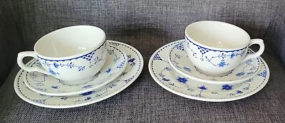 Buy 2 Furnivals Denmark Trios - Cups Saucers & Side Plates • 9.99£