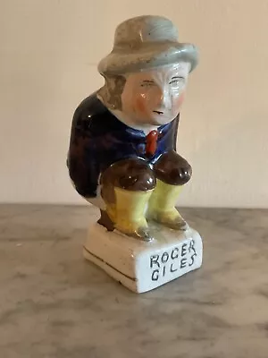 Buy Roger Giles Staffordshire Pottery Figure Early 19th Victorian Georgian Humour • 195£